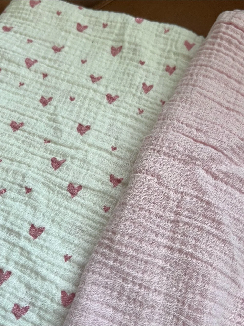Set of 3 Modern Baby Girl Infant Toddler Large Muslin Swaddle Blankets Cotton